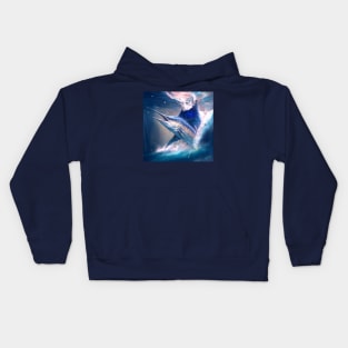 Sailfish Splashing In Ocean Kids Hoodie